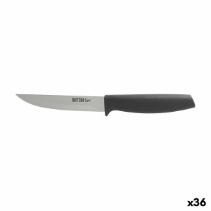 Couteau de cuisine Quttin Laos Noir Argenté 11 cm 20 x 2 x 2 cm Polyvalents (36 Unités)