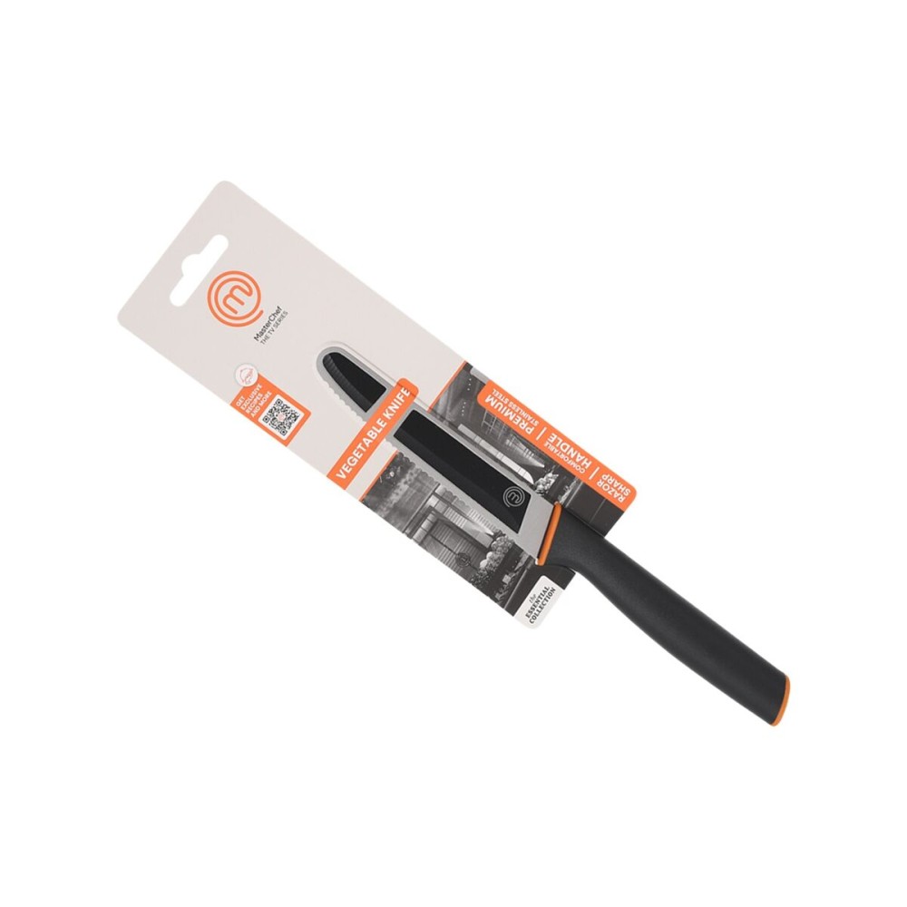 Gemüseschälmesser MasterChef Schwarz Silberfarben 11,5 cm (24 Stück)