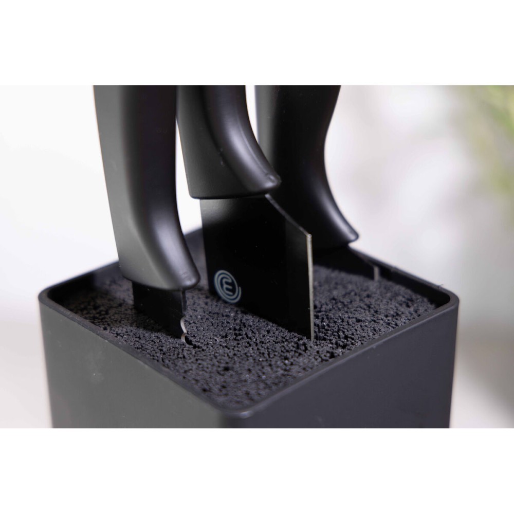 Küchenmesser MasterChef Schwarz Silberfarben 13 cm Mehrzweck (24 Stück)