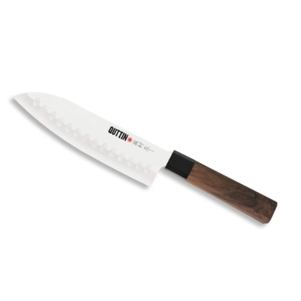 Küchenmesser Quttin SANTOKU Takamura Braun Silberfarben 17 cm (12 Stück)