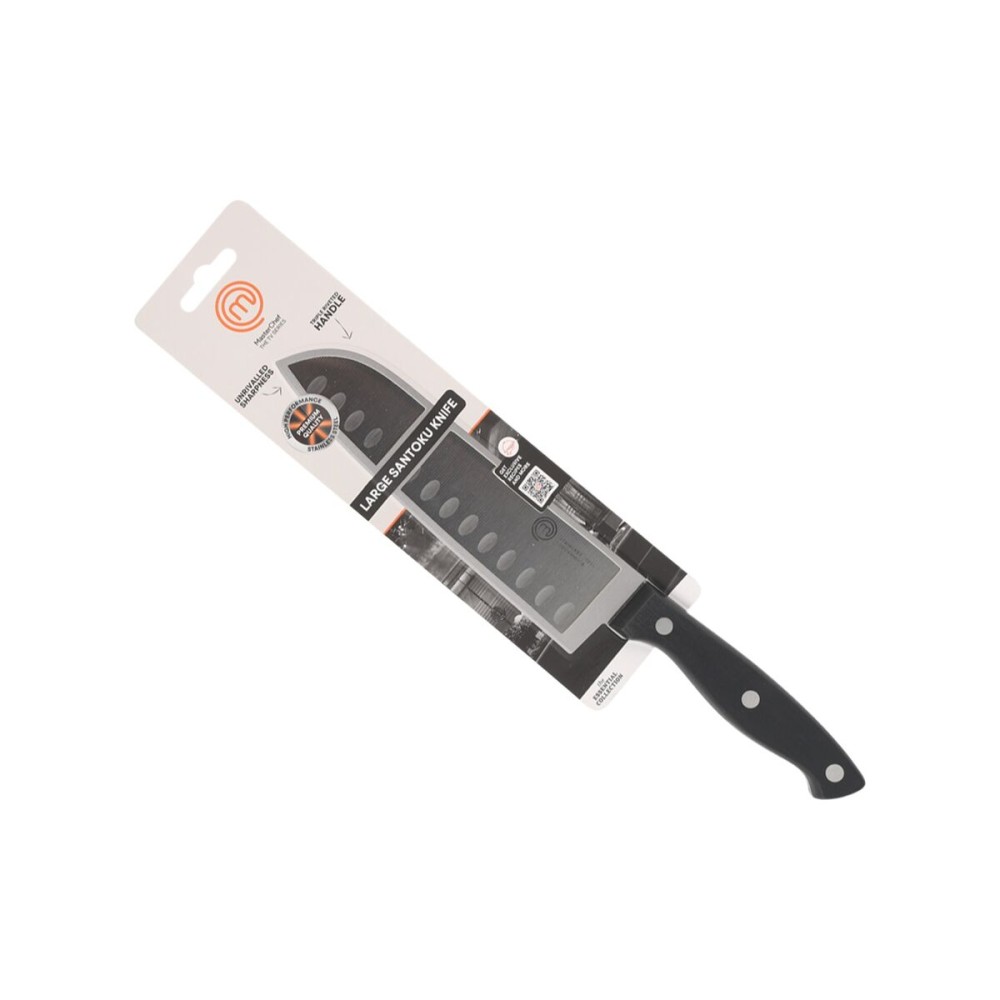 Küchenmesser MasterChef Schwarz Silberfarben 18 cm (18 Stück)