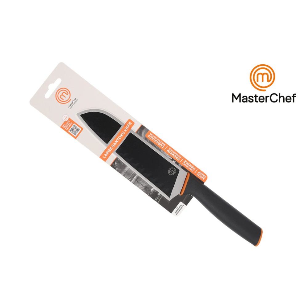 Küchenmesser MasterChef Schwarz Silberfarben 18 cm (24 Stück)