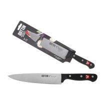 Couteau de cuisine Quttin SYBARITE Noir Argenté 20 cm (8 Unités)