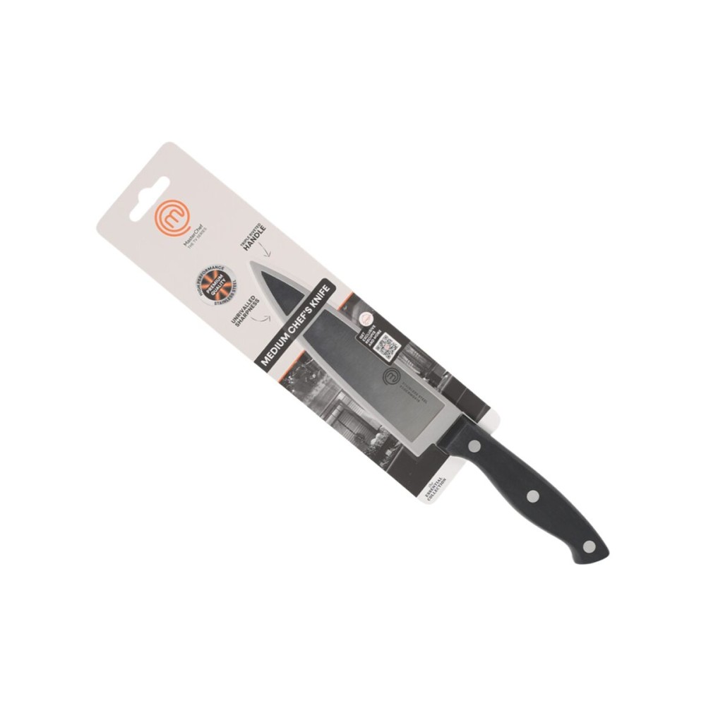 Küchenmesser MasterChef Chef Schwarz Silberfarben 15 cm (18 Stück)