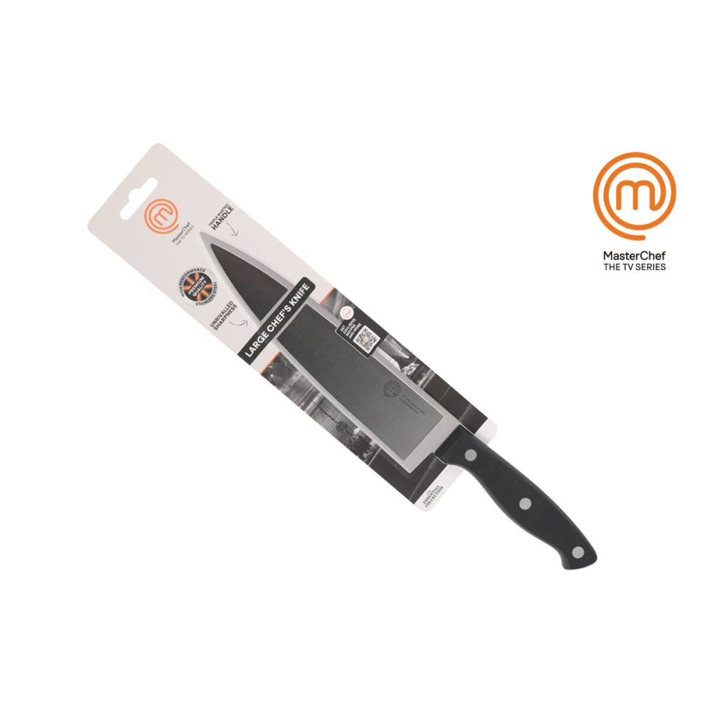 Küchenmesser MasterChef Chef Schwarz Silberfarben 20 cm (18 Stück)