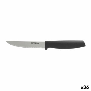 Küchenmesser Quttin Laos Schwarz Silberfarben 11 cm Mehrzweck (36 Stück)