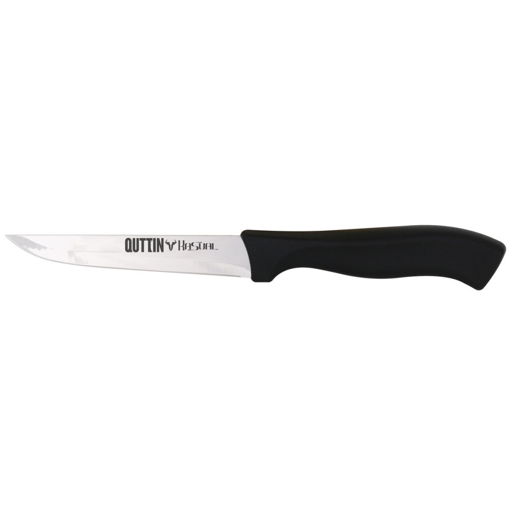 Couteau de cuisine Quttin Kasual Noir Argenté 22 x 2 x 1,5 cm Polyvalents (48 Unités)