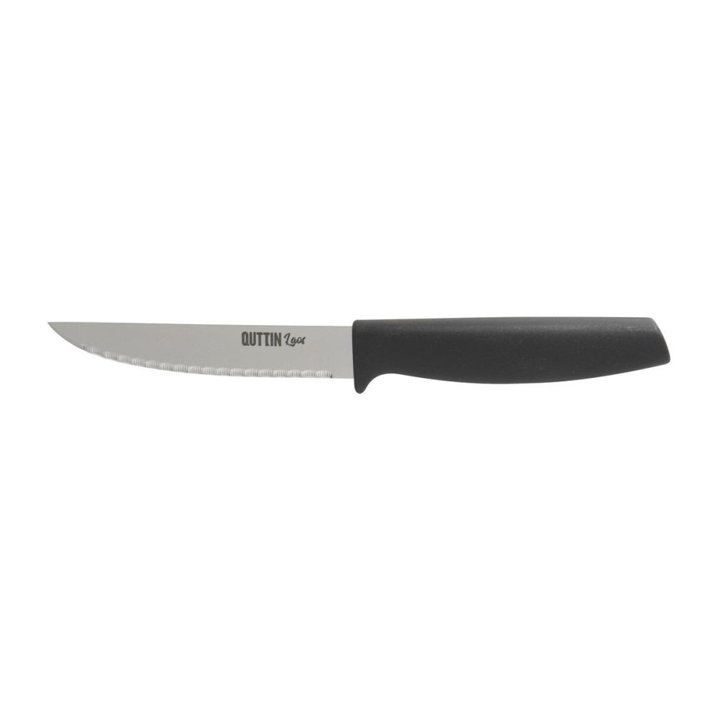 Couteau de cuisine Quttin Laos Noir Argenté 11 cm Polyvalents (36 Unités)
