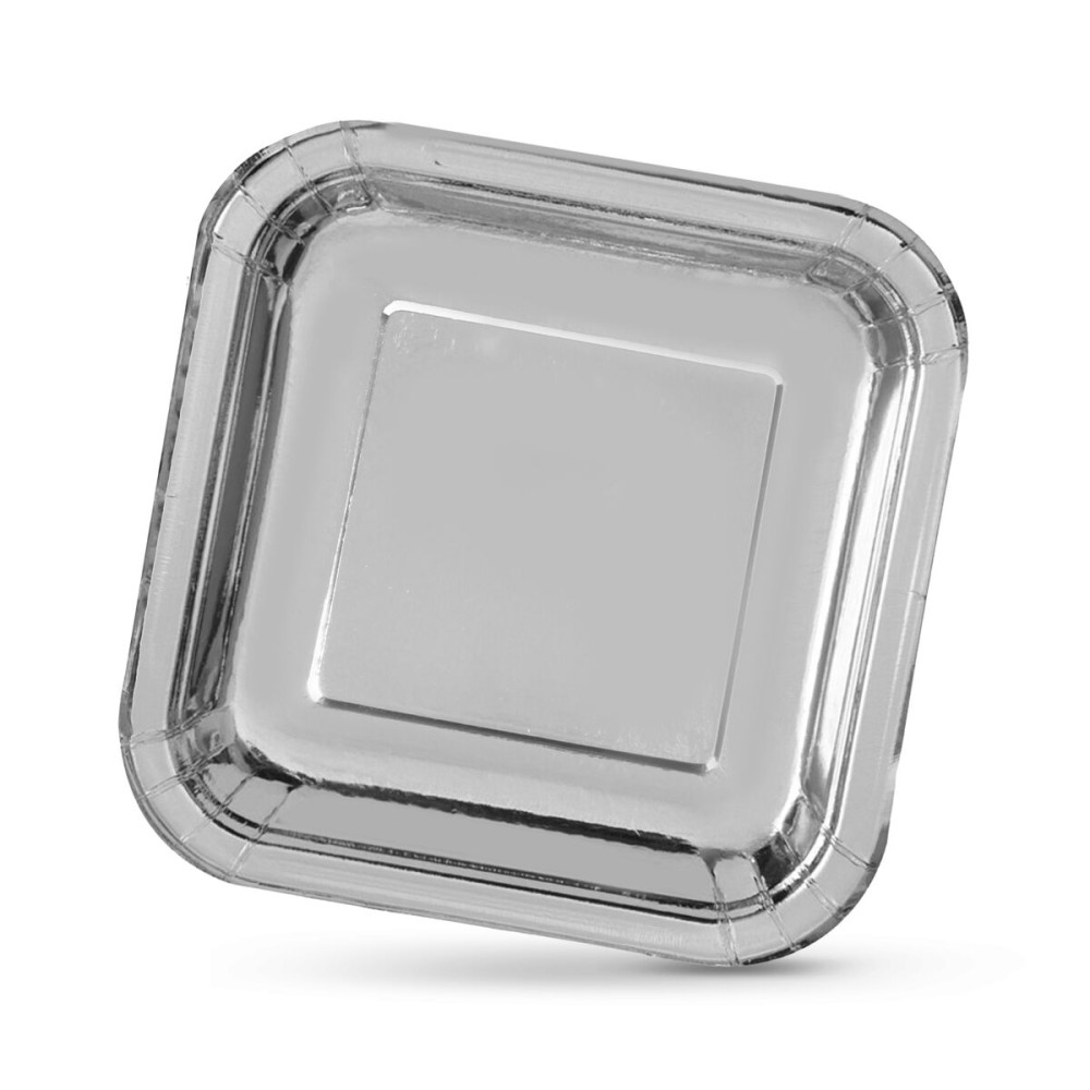 Service de vaisselle Algon Argenté 26 cm 3 Pièces (18 Unités)