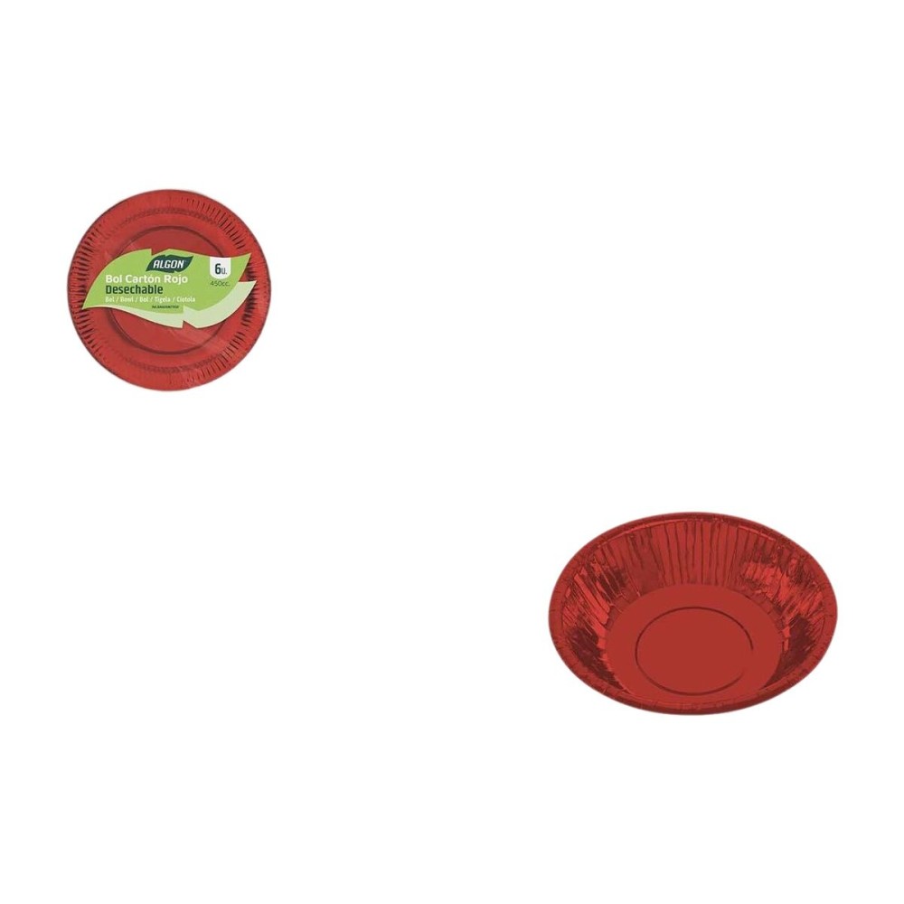 Geschirr-Set Algon Rot 450 ml 6 Stücke (18 Stück)
