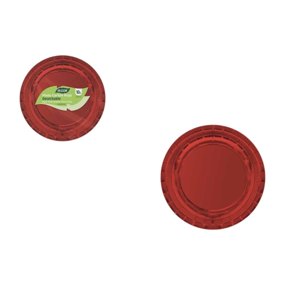 Geschirr-Set Algon Rot 20 cm 10 Stücke (18 Stück)