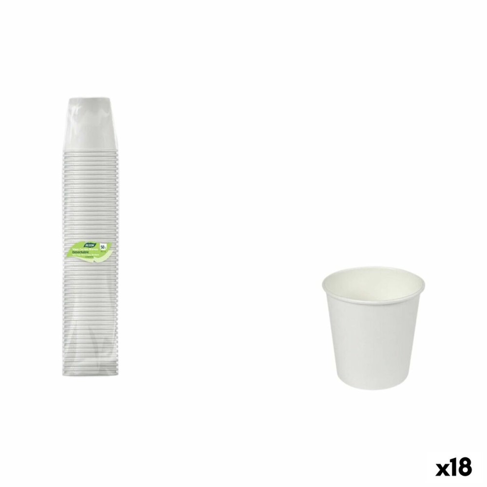Gläserset Algon Weiß 80 ml 50 Stücke (18 Stück)