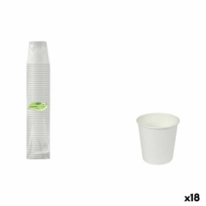 Set of glasses Algon White 80 ml 50 Pieces (18 Units)