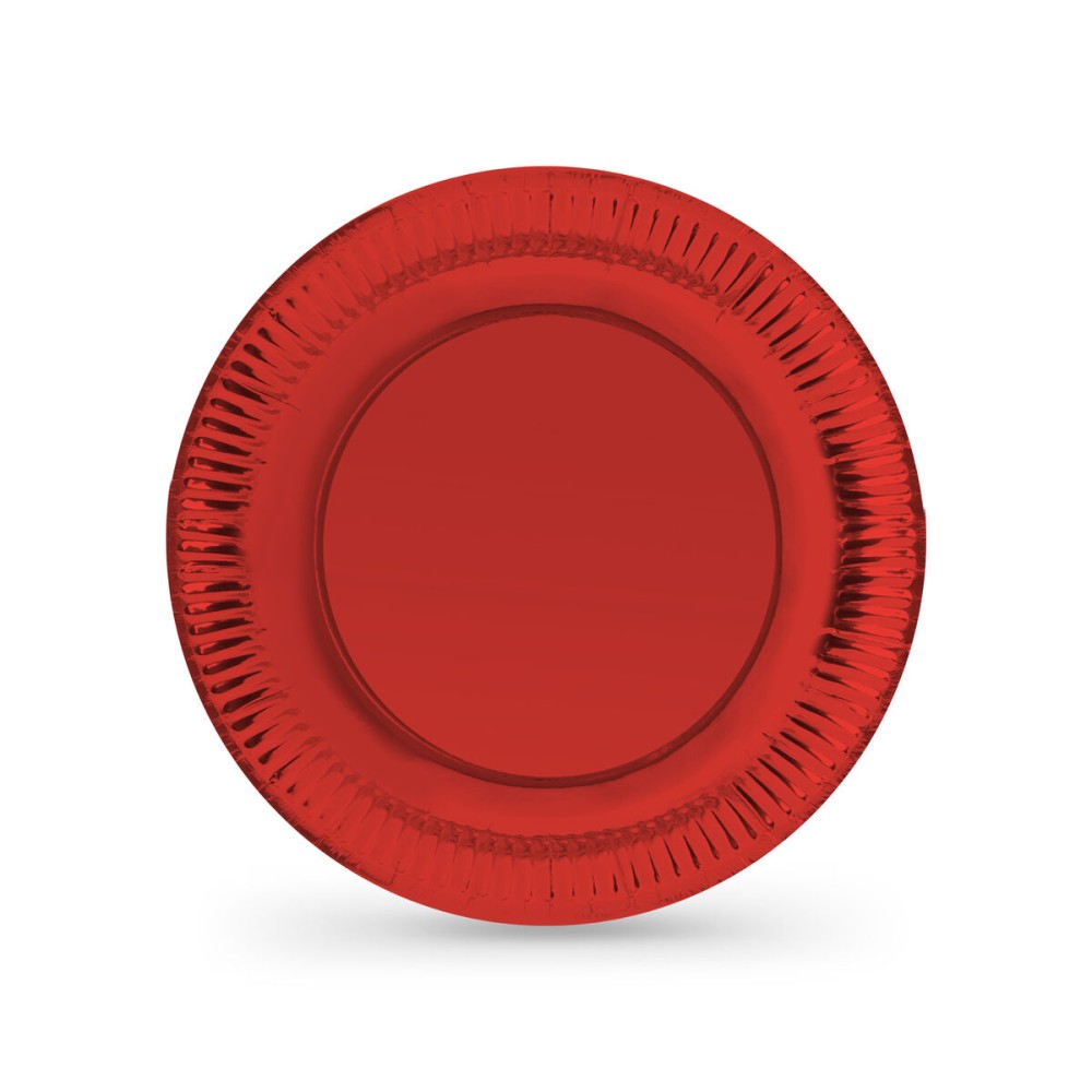 Service de vaisselle Algon Rouge 23 cm 10 Pièces (18 Unités)
