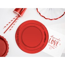 Service de vaisselle Algon Rouge 23 cm 10 Pièces (18 Unités)