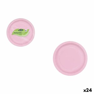 Service de vaisselle Algon Rose 20 cm 10 Pièces (24 Unités)