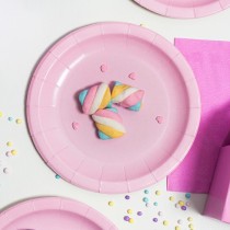 Service de vaisselle Algon Rose 20 cm 10 Pièces (24 Unités)