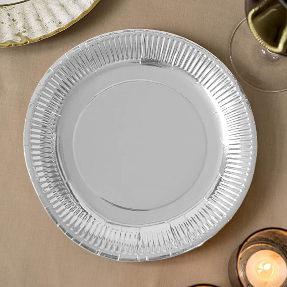 Service de vaisselle Algon Argenté 23 cm 10 Pièces (18 Unités)