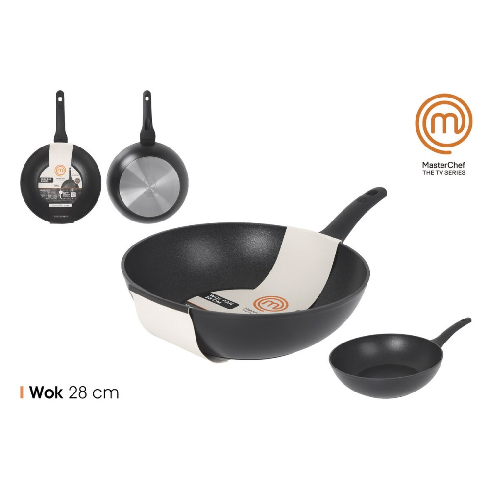 Wok Pfanne MasterChef 28 cm (6 Stück)