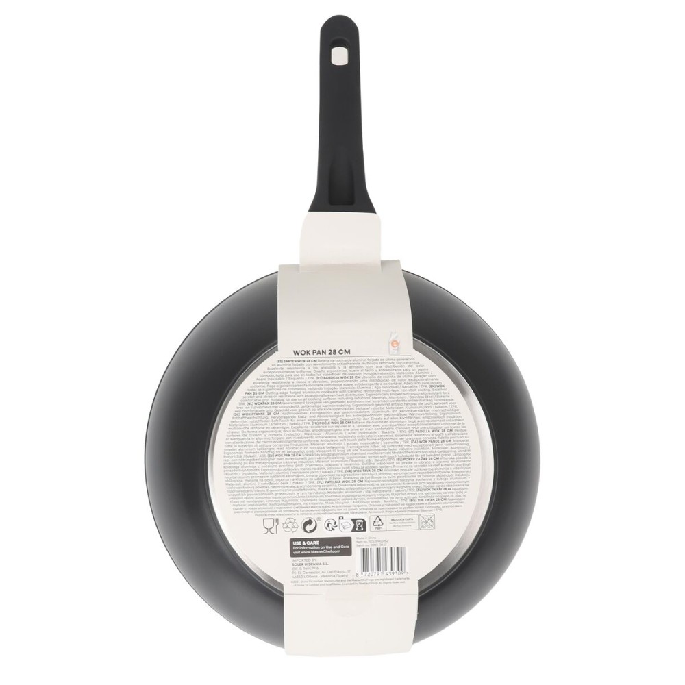 Wok Pfanne MasterChef 28 cm (6 Stück)