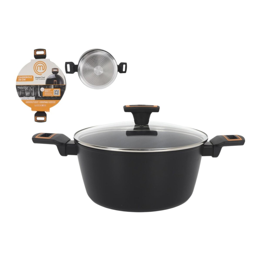 Topf mit Deckel MasterChef 28 cm 2,5 mm (4 Stück)