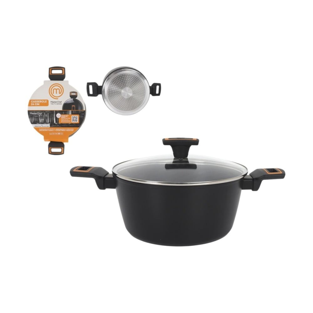 Topf mit Deckel MasterChef 24 cm 2,5 mm (4 Stück)