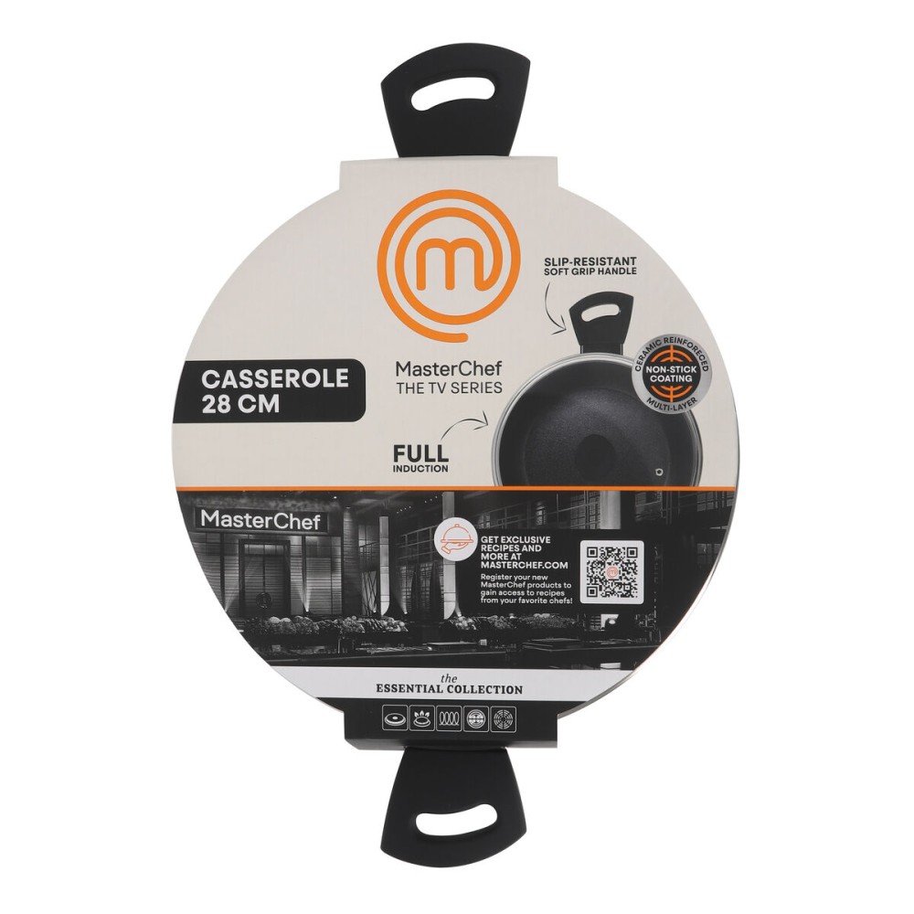 Topf mit Deckel MasterChef 28 cm (4 Stück)