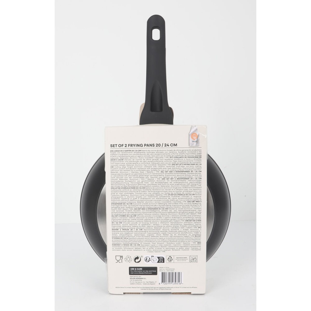 Pfannenset MasterChef 24 cm 20 cm (4 Stück)