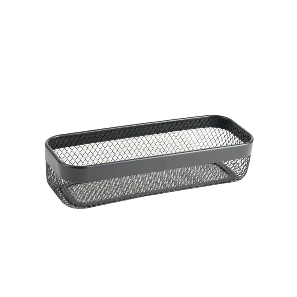 Multi-purpose basket Confortime Black Metal 30,5 x 11,5 x 7 cm (8 Units)