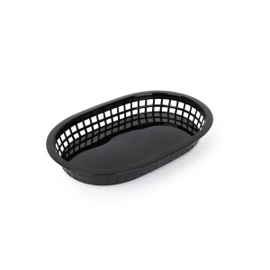 Brotkorb Schwarz Kunststoff rechteckig 27,4 x 17,5 x 3,6 cm (36 Stück)
