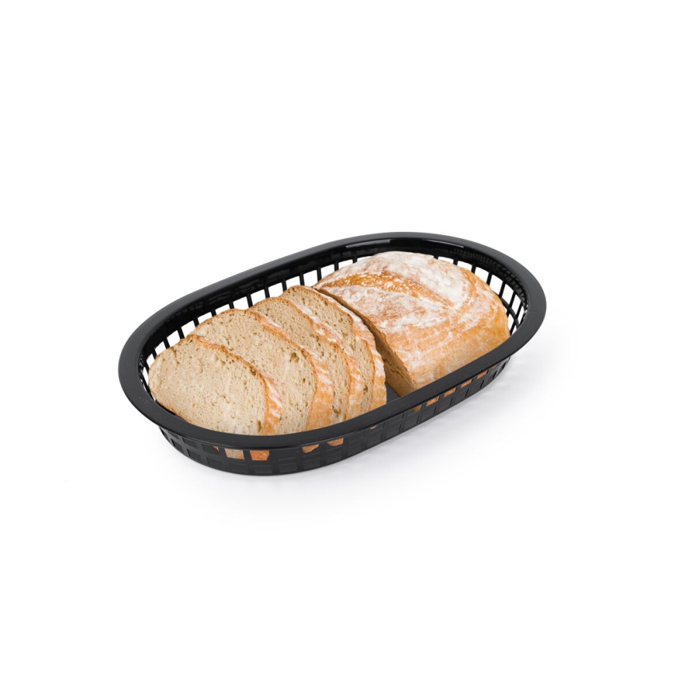 Brotkorb Schwarz Kunststoff rechteckig 27,4 x 17,5 x 3,6 cm (36 Stück)
