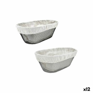 Brotkorb Metall Oval 28 x 15 x 10 cm (12 Stück)