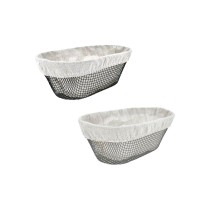 Brotkorb Metall Oval 28 x 15 x 10 cm (12 Stück)