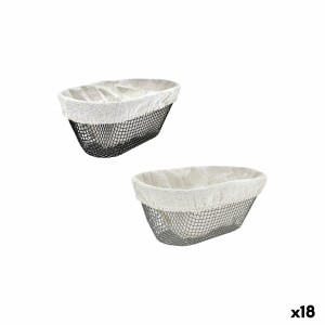 Brotkorb Metall Oval 25 x 13 x 10 cm (18 Stück)