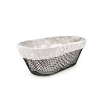 Brotkorb Metall Oval 28 x 15 x 10 cm (12 Stück)
