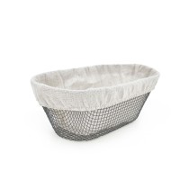 Brotkorb Metall Oval 28 x 15 x 10 cm (12 Stück)