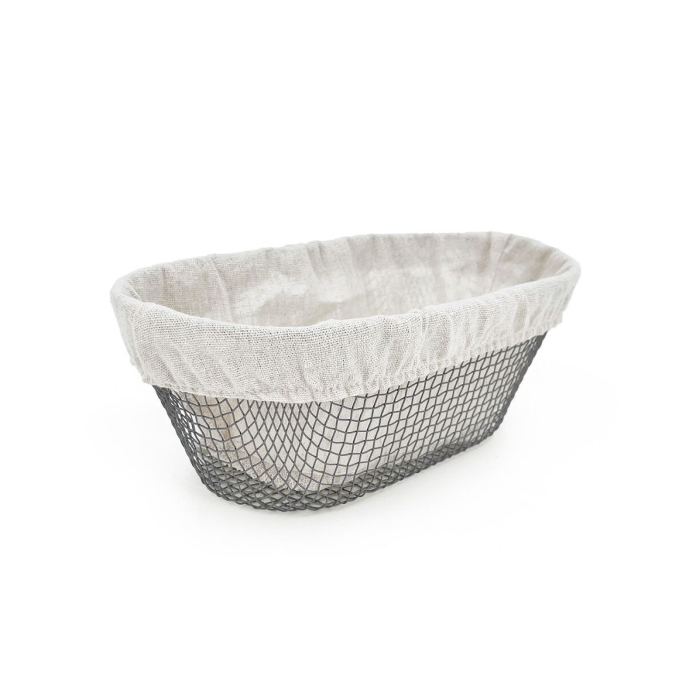 Brotkorb Metall Oval 28 x 15 x 10 cm (12 Stück)
