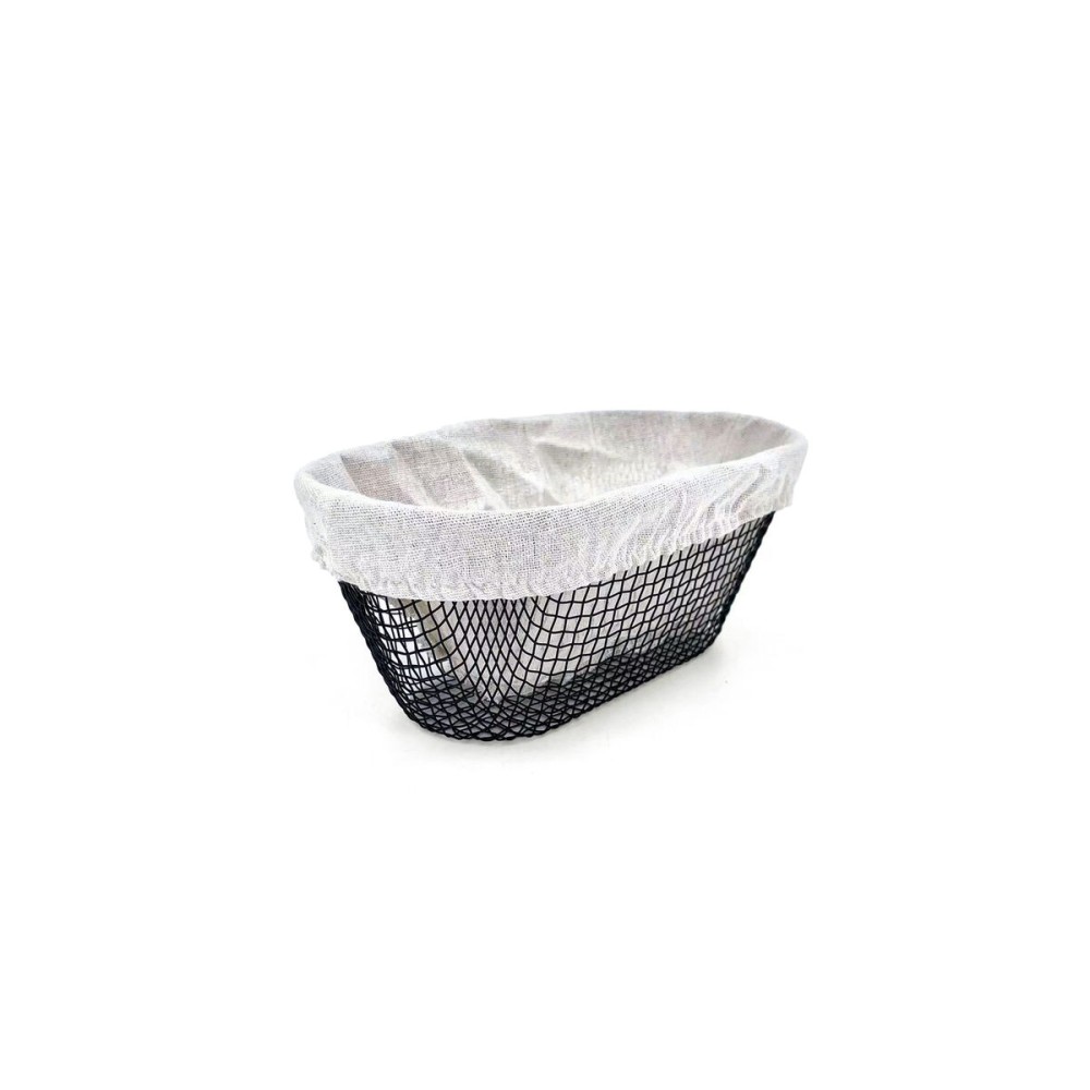 Brotkorb Metall Oval 25 x 13 x 10 cm (18 Stück)