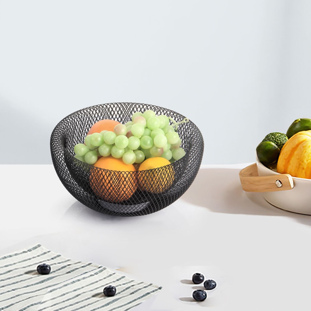 Fruit Bowl Confortime Metal 30 x 30 x 13,5 cm (6 Units)