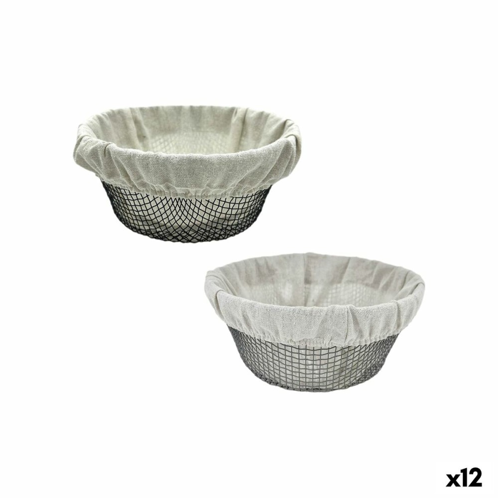 Brotkorb Metall 23 x 23 x 10 cm (12 Stück)