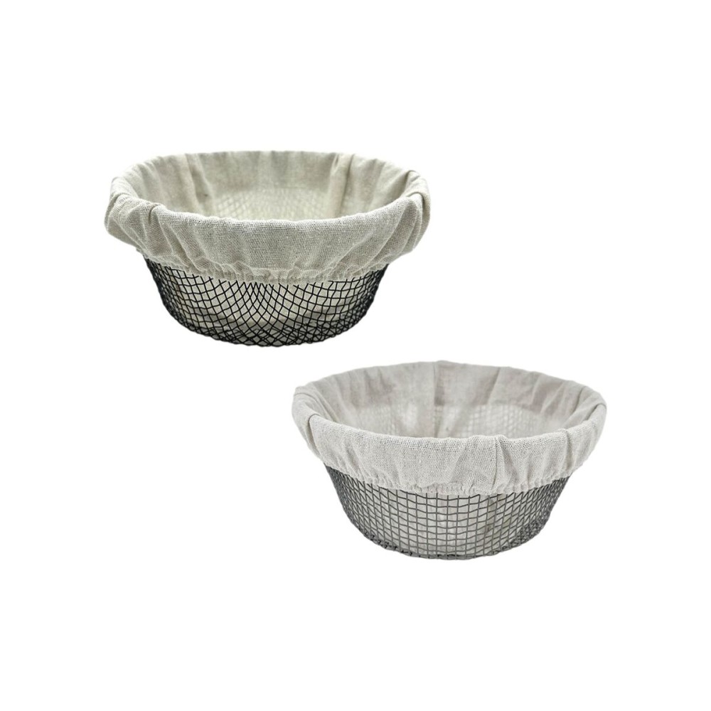 Brotkorb Metall 23 x 23 x 10 cm (12 Stück)