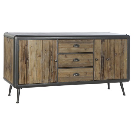 Buffet DKD Home Decor 144 x 45 x 75 cm Sapin Naturel Métal Gris clair