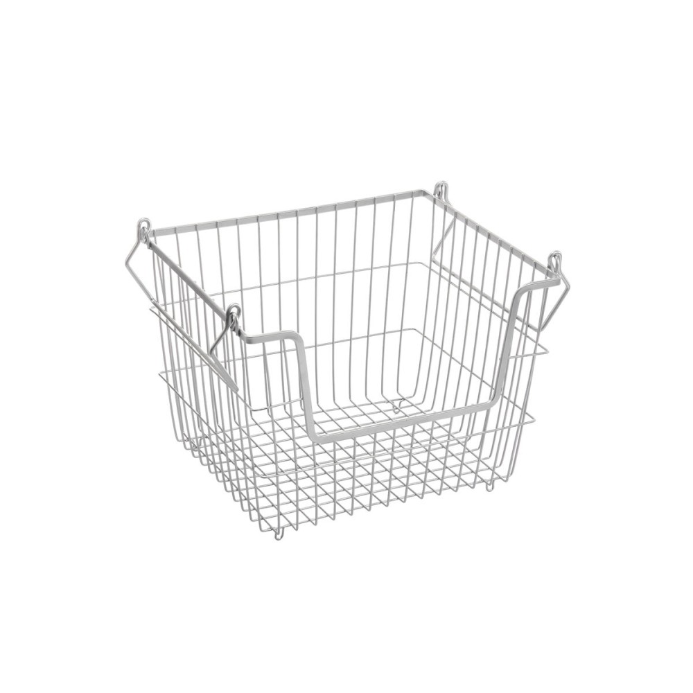 Multi-purpose basket Confortime Grey Metal 32 x 27 x 23 cm (6 Units)