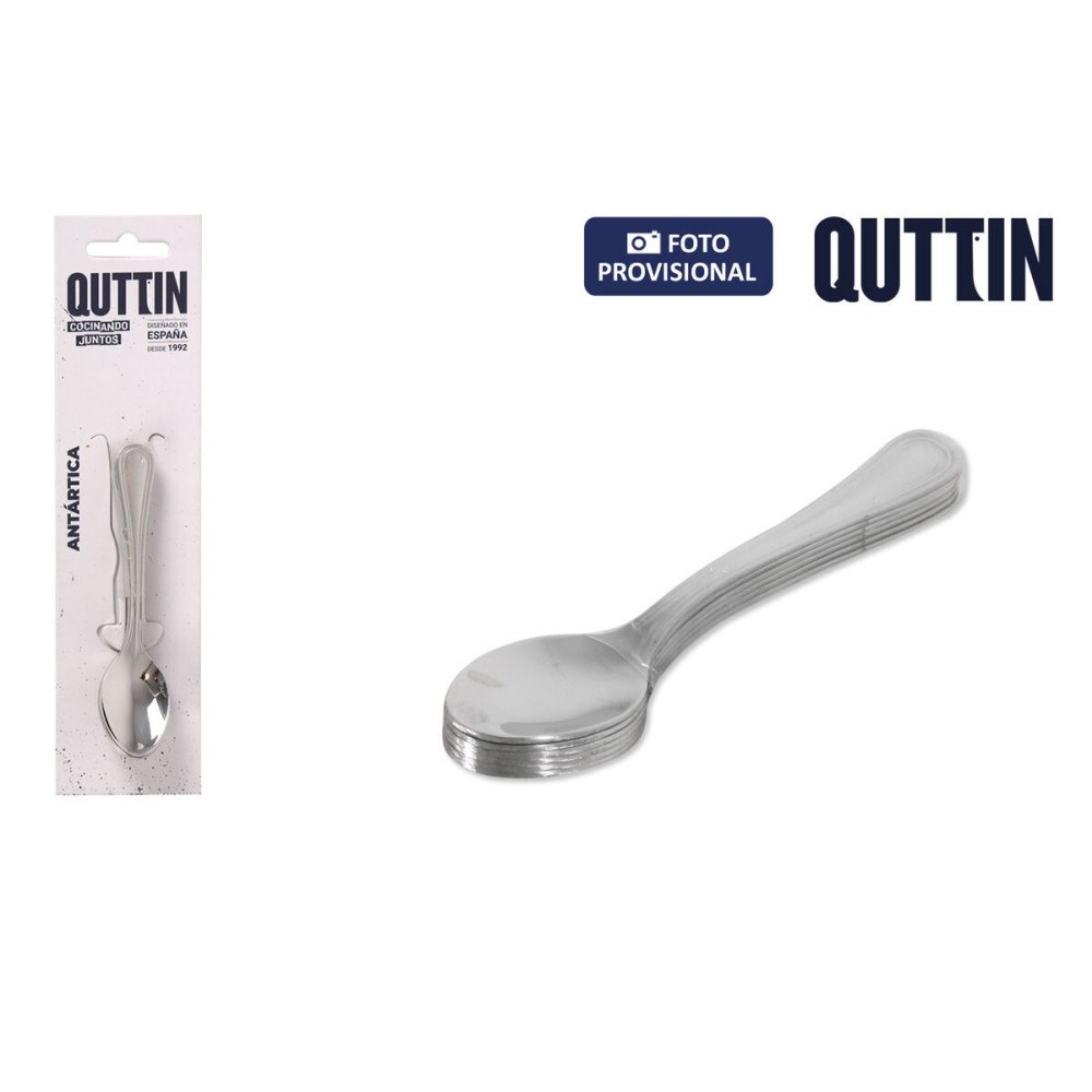 Dessert spoon Quttin Antartica 6 Pieces (12 Units)