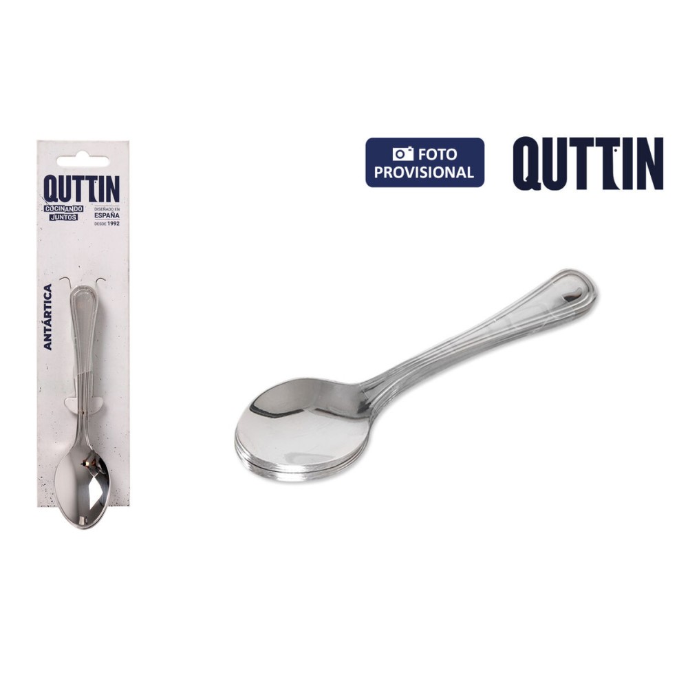 Cuillère à dessert Quttin Antartica 6 Pièces (12 Unités)