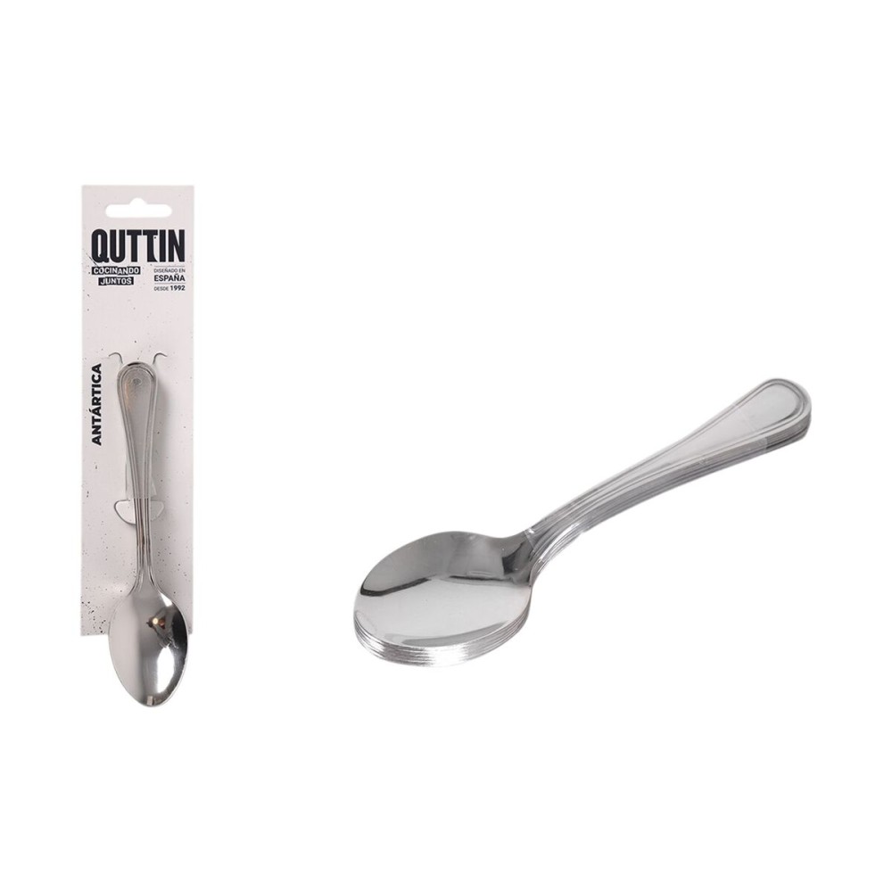 Dessert spoon Quttin Antartica 1,5 mm 6 Pieces (12 Units)