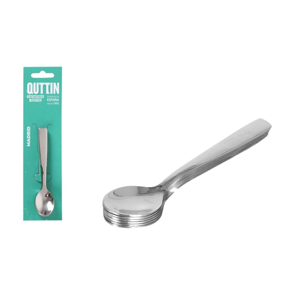 Dessert spoon Quttin Madrid 6 Pieces (12 Units)
