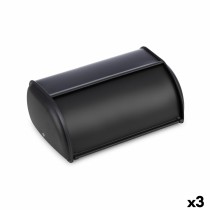 Brotkorb Quttin Schwarz Metall 43,5 x 27,5 x 18,5 cm (3 Stück)