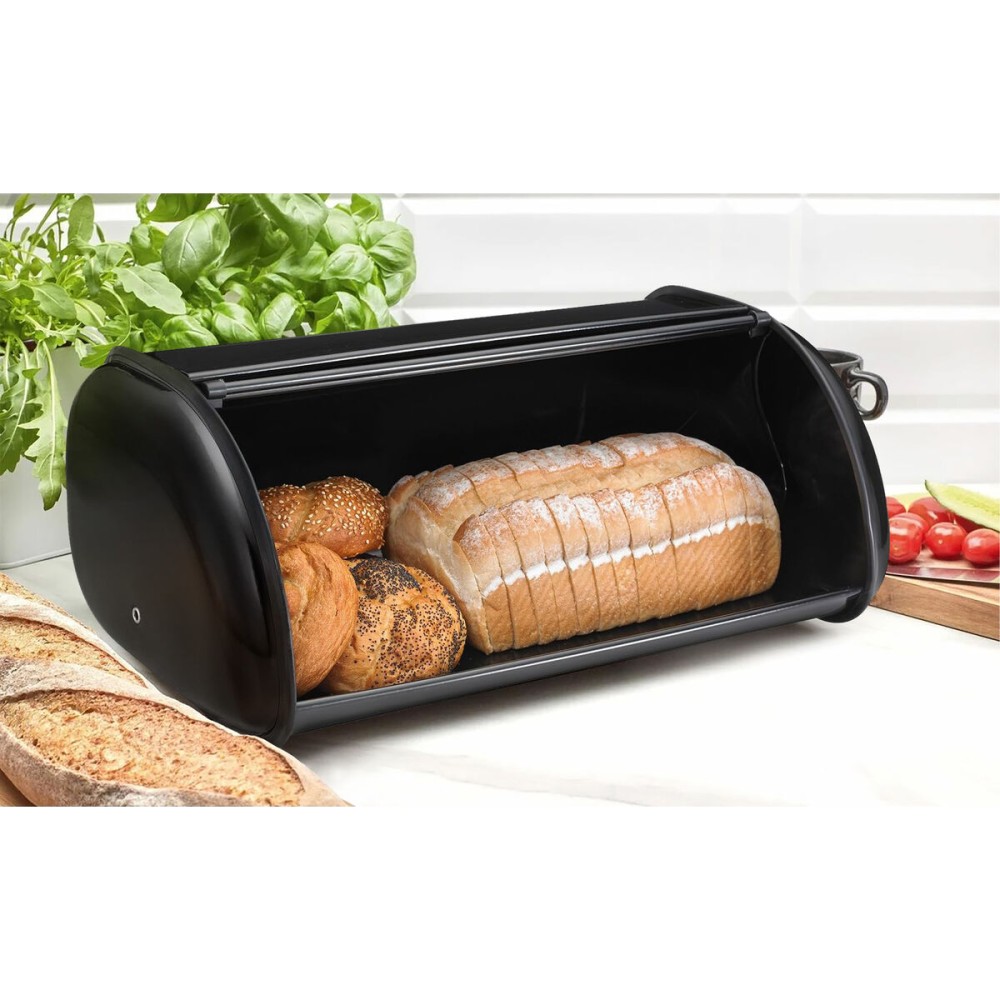 Brotkorb Quttin Schwarz Metall 43,5 x 27,5 x 18,5 cm (3 Stück)