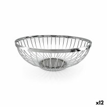 Brotkorb My Bar Silberfarben Metall 25,5 x 9,5 cm (12 Stück)